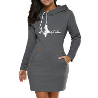 Vestido De Mujer 2024 Otoño Popular Manga Larga Cuello Redondo Fleece Caliente Casual Ajuste Regular Imprimir Cómodo - details 7