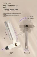 Cepillo De Limpieza Para Paredes De Azulejos Del Baño Con Cepillo Rotativo Y Bristles Fuertes Para Espacios Estrechos Cepillo De Mano Ecológico Para El Hogar - details 2