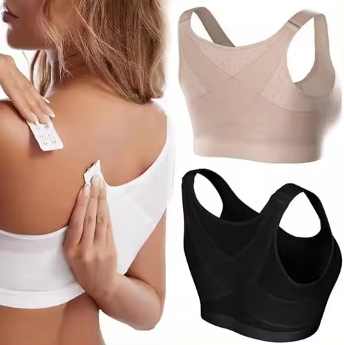 Forme Science Bra Corrector de Postura, Sujetador de Apoyo de Espalda Inalámbrico con Cierre Frontal para Mujer, Sujetador Push-Up Antiflacidez - 1