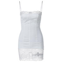 Vestido Mini Elegante De Verano Hugcitar 2024 Sin Mangas De Encaje Y Patchwork Espalda Descubierta Para Mujer Vestimenta Para Bodas Y Fiestas De Cumpleaños Estilo Y2K - details 8