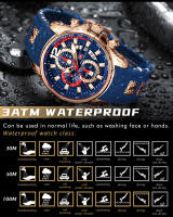 Reloj De Pulsera Deportivo MINI FOCUS Rojo Para Hombres Lujo Cronógrafo Cuarzo Con Correa De Silicona Manos Luminosas Fecha Resistente Al Agua - details 12