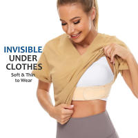 Corrector De Postura Ajustable Correas De Apoyo Para Espalda Respirables Alivio Del Dolor De Cuello Hombros Clavícula Lumbar Material Poliéster Spandex - details 5