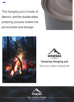 Juego De Cocina De Camping Widesea En Titanio Cañón De Turismo Para Pícnic Y Trekking Exterior Con Capacidad De 1.3L Para 1-2 Usuarias - details 4
