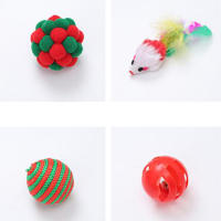Juguetes Navideños Para Mascotas Juguete Divertido Para Gatos Masticable Y Ruidoso Set De Juguetes Para Perros Y Gatos Regalos De Año Nuevo Juguetes Calientes De Plástico - details 0