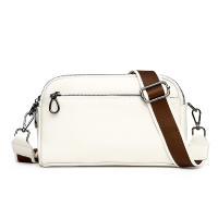 Bolso Cruzado de Piel 100% Auténtica para Mujer, Bandolera de cuero de Vaca, Color sólido, a fashion, 2025 - details 4