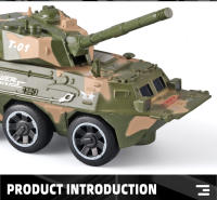 Juguete De Tanque De Combate Con Sonido Y Luz Juguetes Educativos Para Niños Material Metálico Duradero Y Seguro - details 2