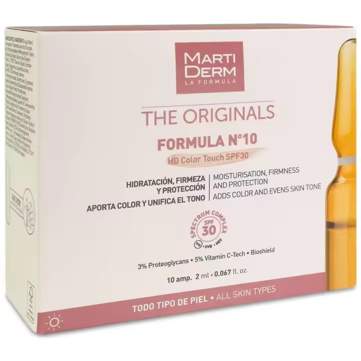 Martiderm The Originals Formula Nº10 Hd Color Touch Spf30 10 Ampollas - 1
