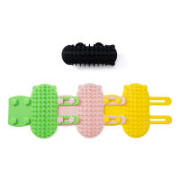 Cepillo De Masaje Para Gatos Eliminador De Pelos De Perro Rascador De Pared Esquina Herramienta De Aseo Para Gatos Y Gatitos Material De Silicona - details 6