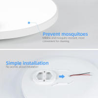 Lámpara De Techo Moderna LED Para Pasillo Baño Dormitorio Material ABS Y Acero Iluminación Diaria Fuente De Luz LED 220V - details 10
