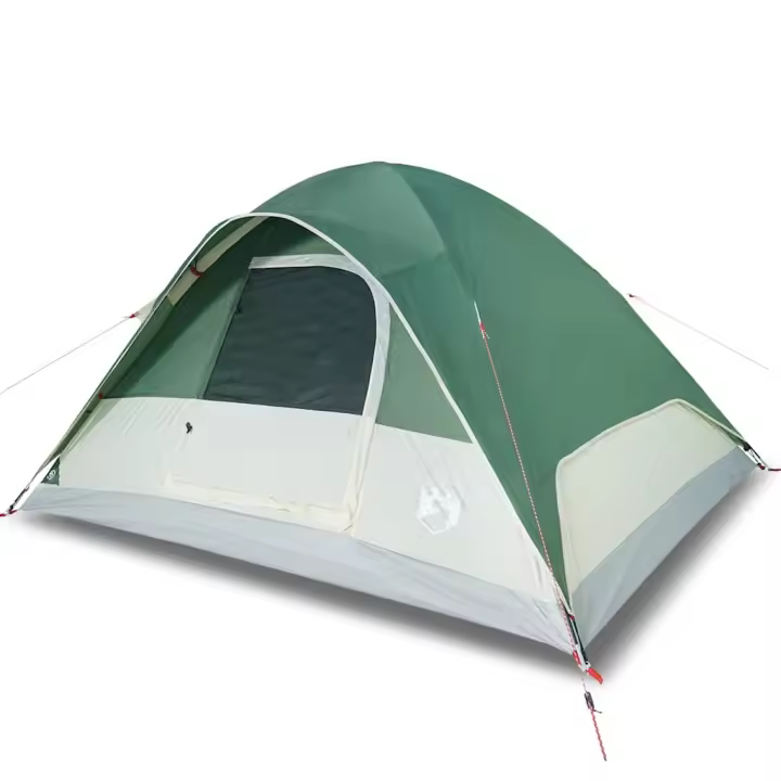 vidaXL Tienda de campaña familiar iglú 6 personas impermeable verde - 1