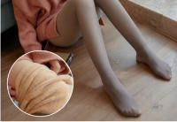 Thermal Tights Para Mujer Calientes Y Transparentes De Cintura Alta Pantimedias De Invierno Translúcidas De Poliéster Y Spandex - details 11