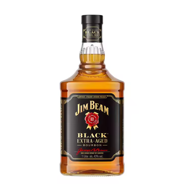 Whisky Jim Beam Black Extra Aged - Botella 1 L - Kentucky Straight Bourbon - 43% - 1