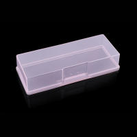 Caja De Almacenamiento Para Uñas Rectangular Y Transparente De Plástico Con Espátula Lápiz Y Archivo De Pulido Para Arte De Uñas - details 3