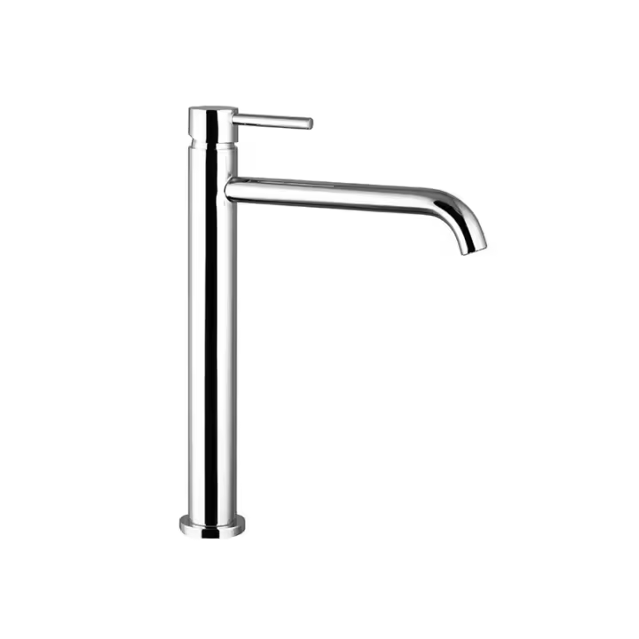 GME Sirio Grifo monomando caño alto para lavabo fabricado en laton con un acabado en color cromado 3172 - 1