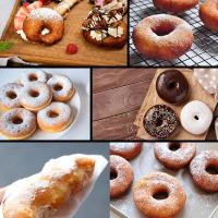 Máquina Eléctrica antiadherente para hacer rosquillas, dispositivo de cocina de 1200W, 110/240V con 7 orificios para hacer gofres y pasteles, enchufe europeo y estadounidense para uso doméstico - details 6