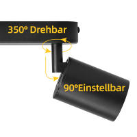 Lámpara De Punto LED GU10 Ajustable Para Techo Y Pared Iluminación Interior Para Sala De Estar Dormitorio Cocina Bombilla LED - details 3