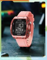 Reloj Deportivo SMAEL Para Mujer Con Correa De Silicona Impermeable Y Pantalla LED Digital Resistente Al Choque Y Con Luz Trasera - details 17