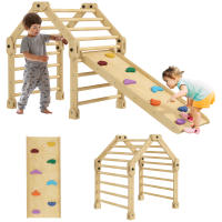 AIYAPLAY Escalada para Niños 3 en 1 Marco de Escalada Plegable para Niños de 18-48 Meses con Rampa para Deslizarse o Escalar 175x70x89 cm Multicolor - details 0