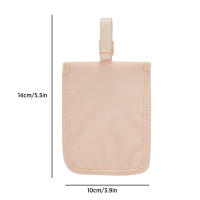 Billetera Oculta Para Mujer Color Sólido Segura De Viaje Con Cierre De Flap Funda De Dinero En Cinturón Antipickpocket De Algodón Para Valores - details 8