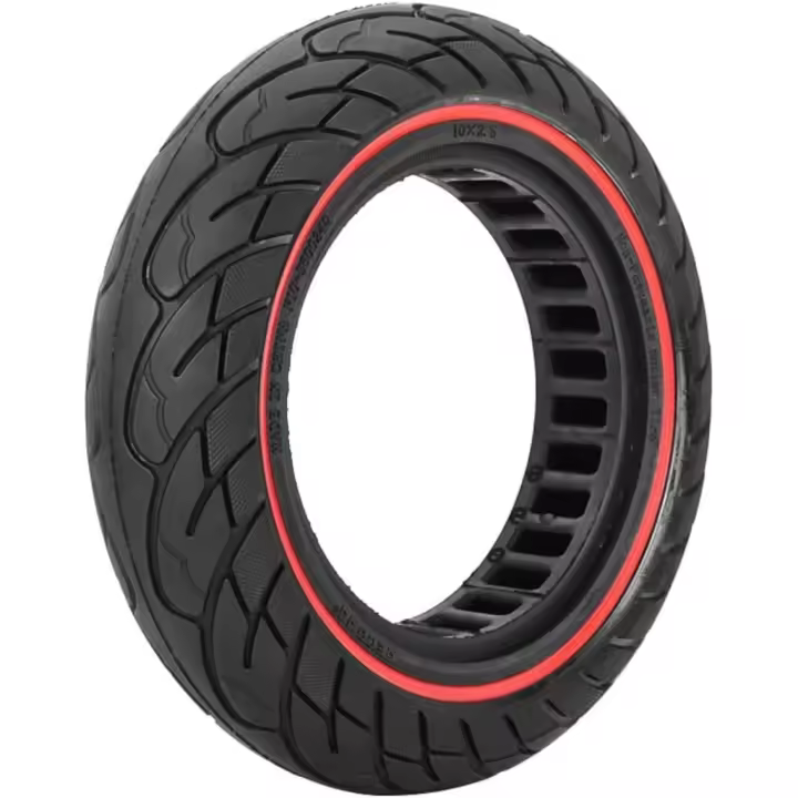 Rueda Maciza 10x2.5 Pulgadas (Llanta ancho 45mm)Antipinchazo para Patinete Eléctrico,Goma Sólida, Neumático Sólido para Ninebot Segway MAX G30 G30P G30LP, Kugoo M4 M4Pro F40/,hiboy S2 Max / max3 / Titan Pro / Titan / gotex G4 / g Max,10 Pulgadas 60/70-6.5 - 1