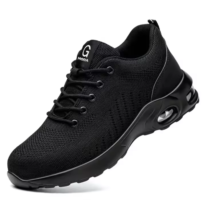 Zapatos De Seguridad Con Suela De Air Cushion Para Hombre Y Mujer Antipinchazos Transpirables Con Punta De Acero Zapatillas De Trabajo Protección Respirables Talla Verdadera - 1