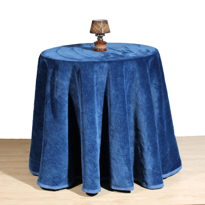 Texna Falda Mesa Camilla de Chenilla Efecto Aterciopelado, Enaguilla, Mantiene el Calor ,Redonda, salla, enagua, efecto terciopelo, tela gordita Otoño Invierno Fabricado en España Altura de la mesa de 75 cmts