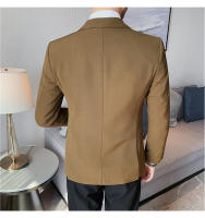 Chaqueta De Traje Para Hombre Estilo Elegante Monabroca Calidad Superior Casual Formal Color Sólido Ajustada 2024 - details 15