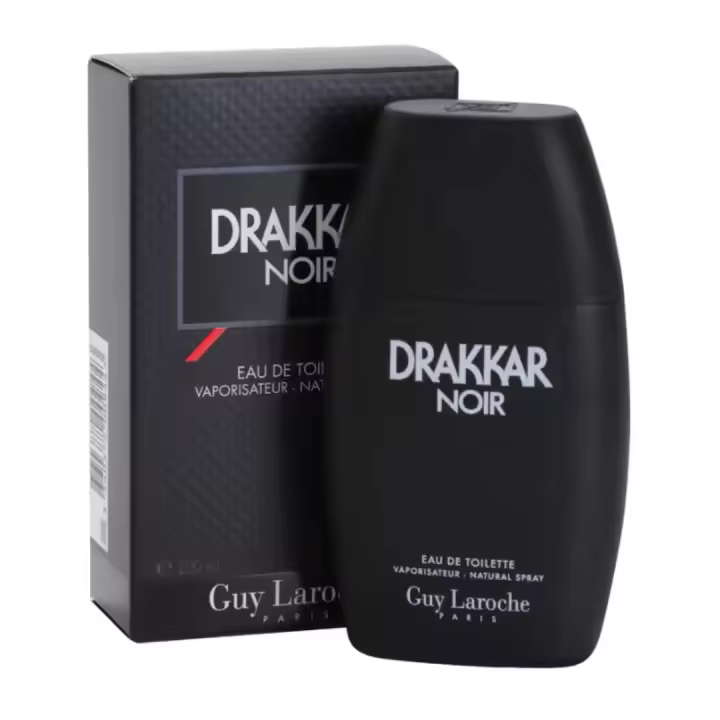 Guy Laroche Drakkar Noir Eau de Toilette 200 Ml. - Colonia para hombre en formato de 200 Ml.  Perfume clásico para hombre. Familia olfativa Aromática Fougère - 1