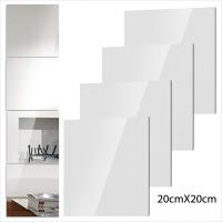 Juego De 4/8 Piezas De Espejos Acrílicos Adhesivos Self Adhesive 2mm Espesos Flexibles Y No Rompibles Paredes De Espejos Cuadradas - details 6