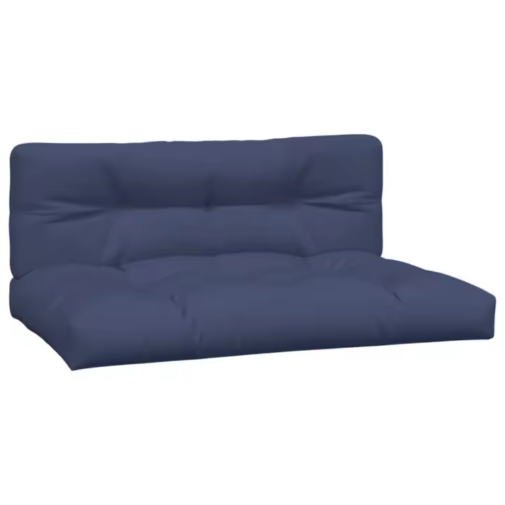 vidaXL Cojines para sofá de palets 2 piezas 120 x 80 x 12 cm Color Azul y blanco,  Negro y blanco,  Verde y rosa y mas Cojín Decorativo de Asiento Cojines de muebles de salon - 1