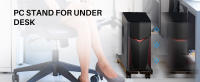 Soporte ajustable para CPU móvil, torre de ordenador ventilado, soporte de torre para PC con 4 ruedas giratorias, se adapta a la mayoría de PC, soporte debajo del escritorio - details 4
