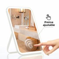 Espejo De Maquillaje LED Táctil Con 3 Modos De Luz Recargable USB Plegable Con Soporte Para Viaje - details 7