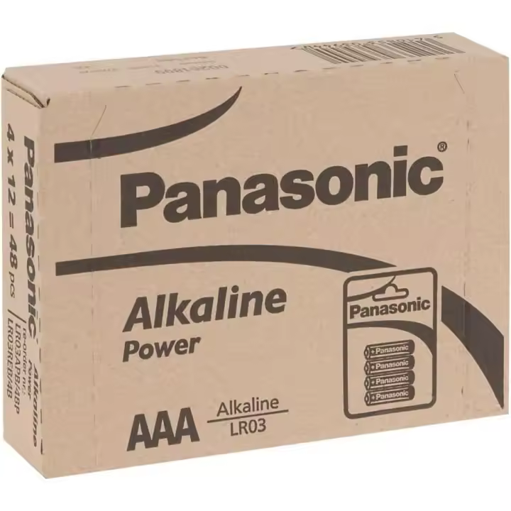 Panasonic POWER LR03 AAA - Pack de 48 pilas alcalinas - 1