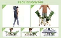 Cuna de Camping portátil con colchón, cunas de Dormir Plegables para Adultos, 188 x 71 x 35 cm Cama de Campamento Plegable Resistente con Acolchado para Camping - details 2