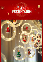 Luces Navideñas LED Decorativas En Forma De Estrella Y Cortina Para Arbolito De Navidad Cadena De Luces Para Crear Ambiente Festivo - details 3