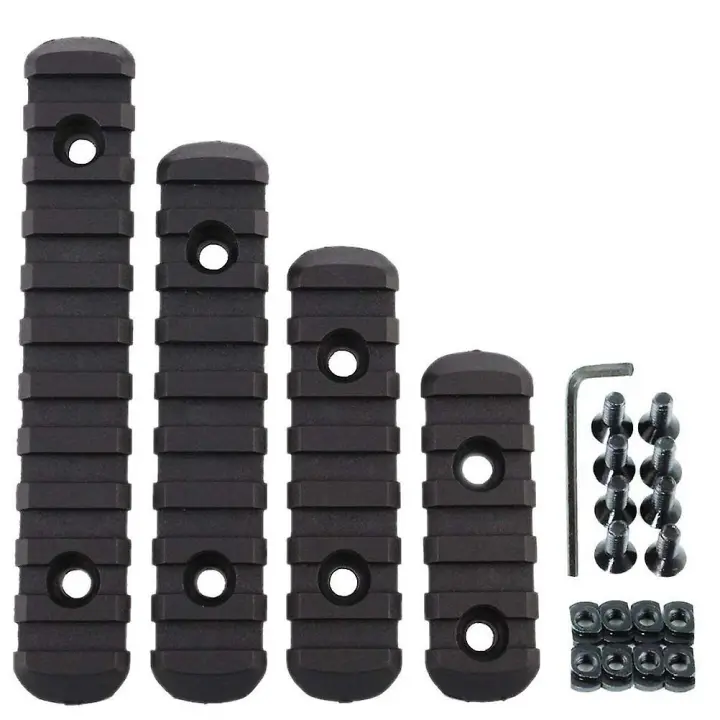 4 Pcs Picatinny Rail Section Tactical Rail Section Polymer Rail Section Kit - 1
