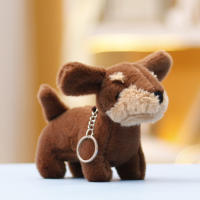 Muñeco De Peluche De Perro Salchicha 15cm Simulación Juguete Suave Para Niños Decoración De Habitación Regalo De Cumpleaños - details 4
