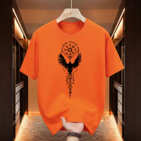 Camiseta De Algodón Para Hombre Con Patrón De Corvo Vikingo 2025 Nueva Arrivals Camiseta De Cuello Redondo Casual Urbana De Alta Calidad Y Ligera Para Primavera Y Verano - details 4