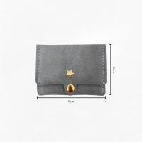 carteras para mujer,monedero ,cartera Pequeña de Piel Ante – Minimalista, Ligero y Multifuncional,Diseño Elegante con estrella, regalo para mujer, tarjetero regalo mujer,para tarjetas, billetes y monedas - details 0