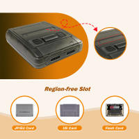 Bitfunx Caja De Repuesto Transparente Para Super Famicom Consola De Juegos Compatible Con Nintendo Super NES Casco De Consola De Videojuegos - details 3