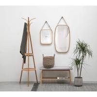 STARLEY Espejo bambu rectangular 41x33cm correa cuero - details 8
