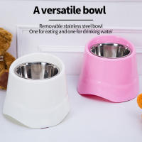 Tazón De Alimentos Para Mascotas De Acero Inoxidable Alto 1PC Apto Para Perros De Pequeño Y Medio Tamaño Tazón Alto Para Mascotas Altas - details 3