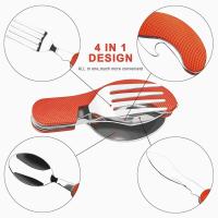 Juego De Utensilios De Camping Plegables - Cuchillo Fork Sartén Para Actividades Al Aire Libre Deportes Picnic Viaje - details 5