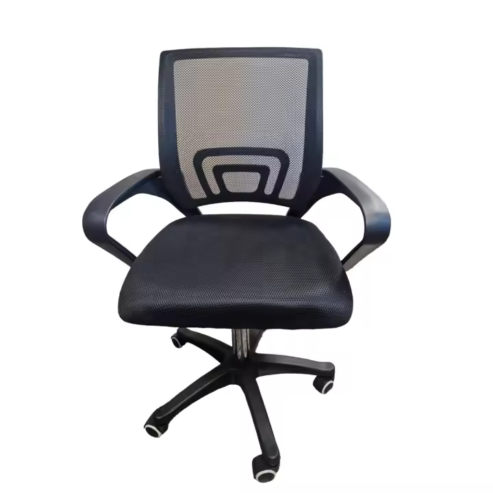 ELECSAN  SI110B -black Silla De Oficina Giratoria y altura regulable con Soporte Lumbar Negro - 1