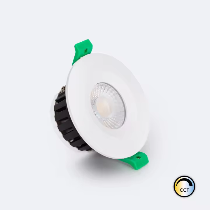 Ledkia Foco Downlight LED 5-8W Ignífugo Circular Regulable IP65 Corte Ø 65 mm Seleccionable (Cálido-Neutro) - 1