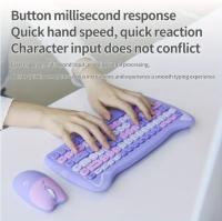 Cute Cat Shaped Wireless Keyboard and Mouse Set, 84-Key 2.4GHz Optical Mouse, Portable ABS Design, Non-Rechargeable AAA Battery, PC Compatible - details 2