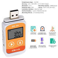 Logger De Temperatura RC-5 USB Datalogger Recorder Para Cadena De Suministro Frigorífica Laboratorios Y Transporte Alimentos JUANJUAN Modelo RC-5+ - details 9
