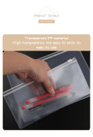 Bolsa De Malla Para Exámenes 10PCS A4 A5 A6 Capacidad Grande Transparente Documentos Estudiantes Oficina Simple Bolsa Cremallera - details 4