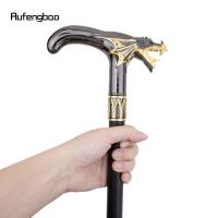 Bastón De Moda Con Cabeza De Dragón Dorado Y Negro 93cm Decorativo Para Fiesta Y Cosplay Bastón Andante Vintage Con Tapa De Goma Material De Acero - details 7