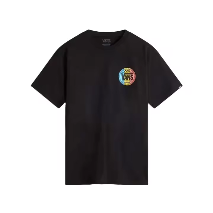 Camiseta Negra Vans Retro Co Black Suave Y Transpirable - 1